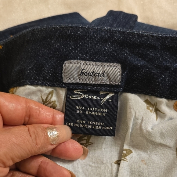 Seven7 Blue Straight Leg Jeans Classic Denim - Picture 11 of 12